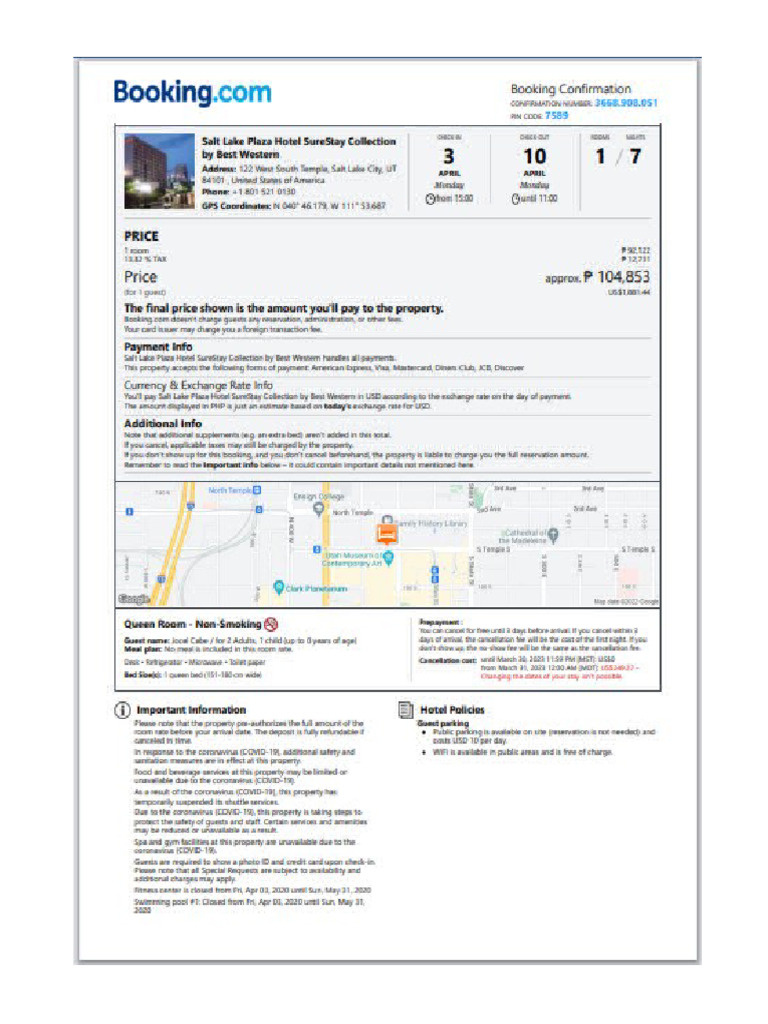 Hotel Booking | PDF