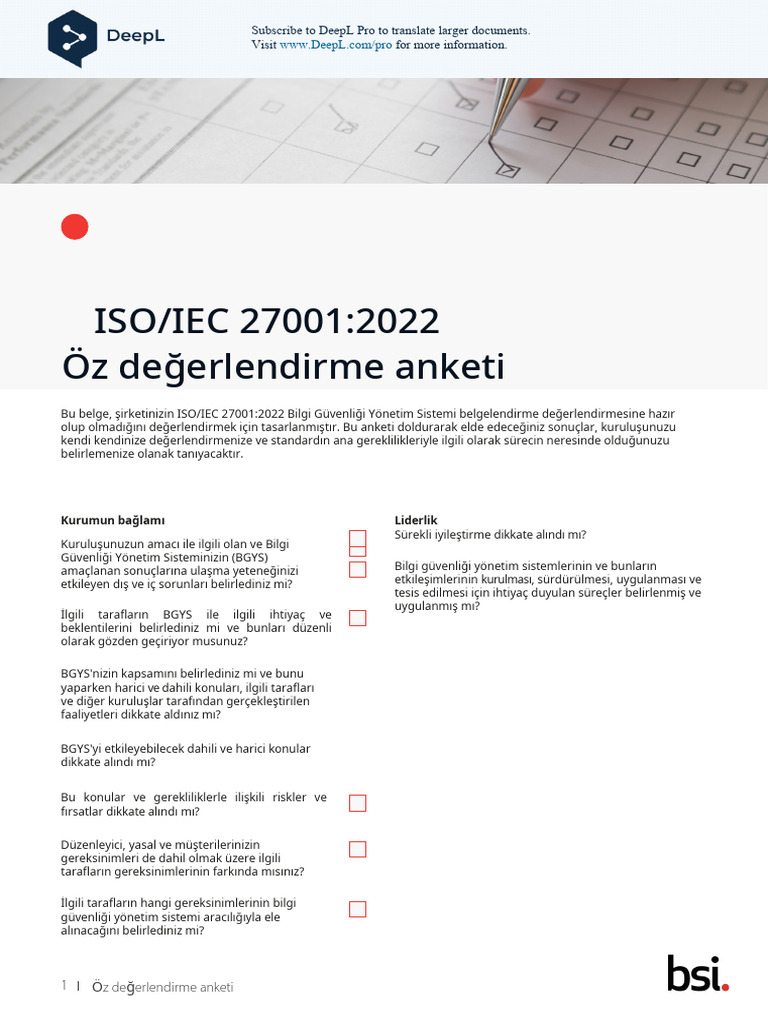 ISO_IEC 27001_2022 Self-assessment questionnaire tr | PDF
