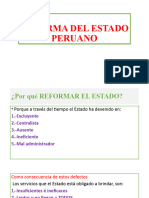 Reforma Del Estado Peruano y Descentralización