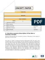 Concept Paper: A. Executive Summary (Description of The Idea or Business Concept)