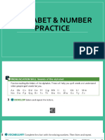Alphabet & Number Practice