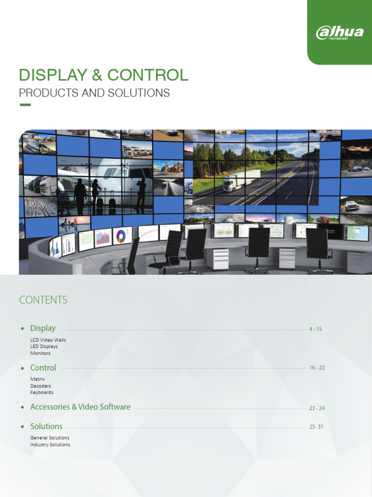 Catalog Dahua Display Control V1 0 En 202302 32p 1 Pdf