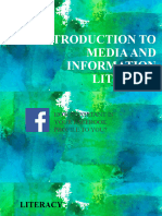 Introduction To Media and Information Literacy Evolution of Media