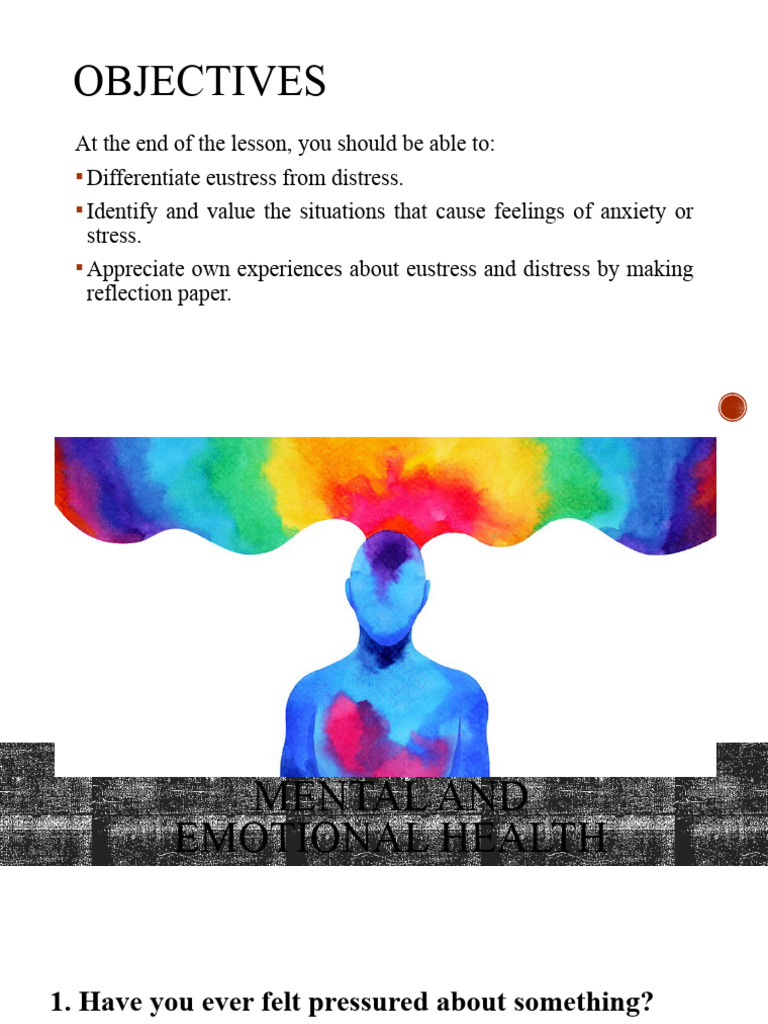 Mental and Emotional Health Revised | PDF | Self-Improvement