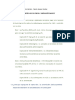 Esquema Preliminar de La PC1 - Viabilidad Del Acceso Directo A La Educación Superior