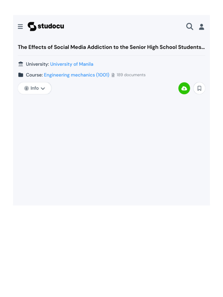 The Effects of Social Media Addiction To The Senior High School ...