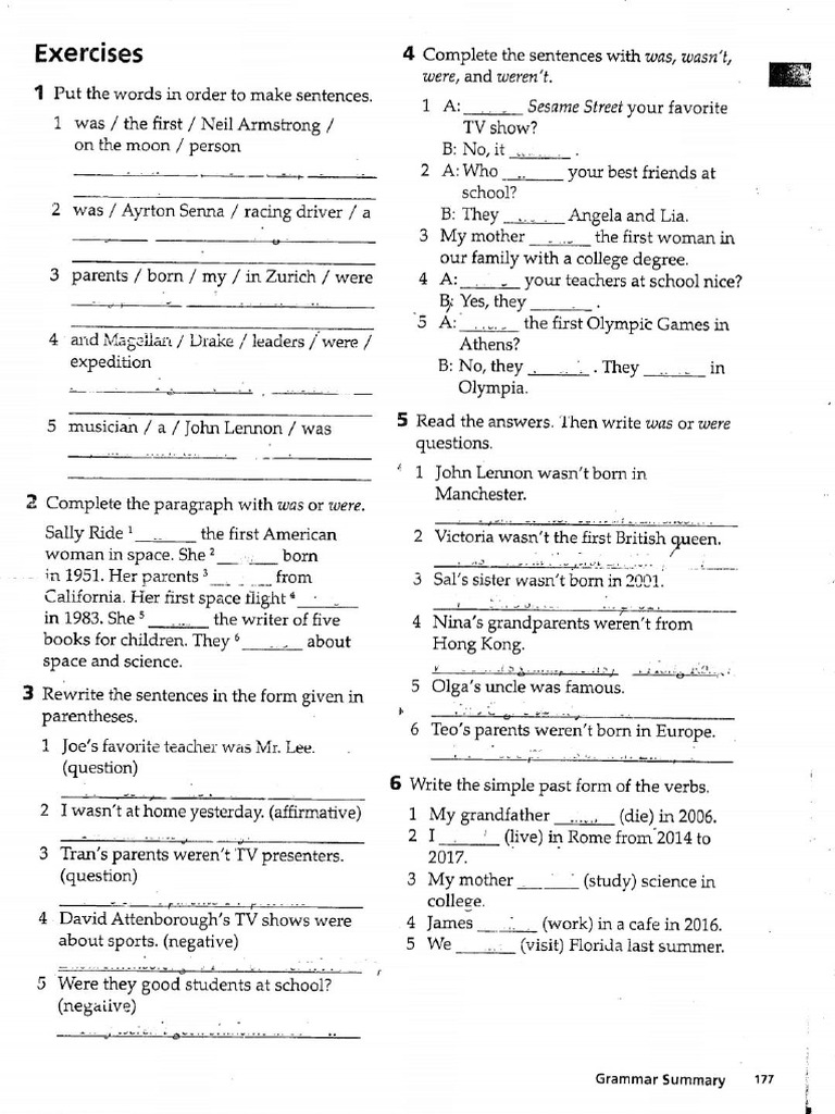 Ejercicio De Inglés Pdf