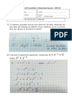 Retroalimentación Del Consolidado #2 - Mat-Sup-2023-10