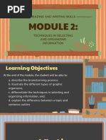 Techniques in Selecting and Organizing Information