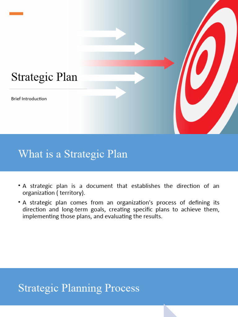 Introduction To Strategic Planning | PDF