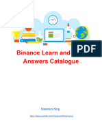 Binance Learn and Earn Answers Catalogue