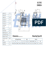 0.75kw IE1 TEFC - EM80B-4 - EMM Tech Top