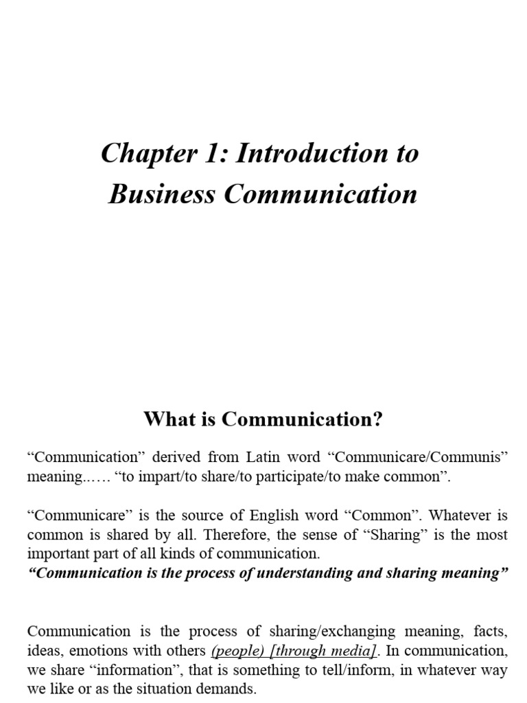 Chaptter 1 - Introduction To BC - PRINT | PDF | Career & Growth | Business
