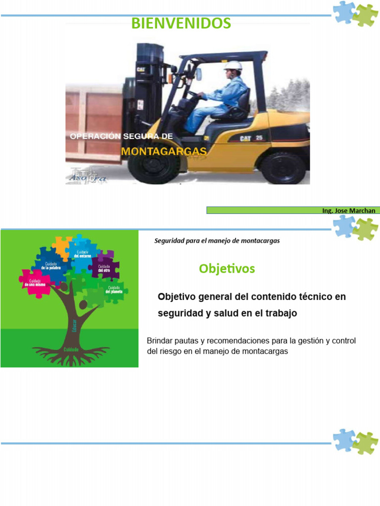 Seguridad en el Manejo de Montacargas | PDF | Máquina elevadora | Neumático