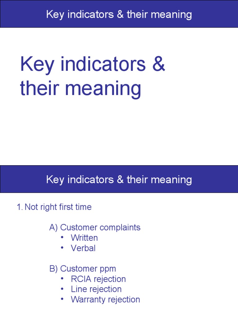 Key Indicators 2 | PDF | Supply Chain Management | Business Process