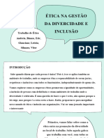 Apresentação, Trabalho de Etica