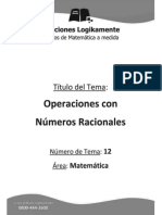 12 - Numeros Racionales - Logikamente Matematica