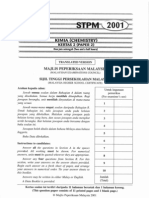 STPM Chemistry 2001 - Paper 2