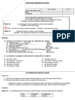 Adj. Couleurs Et Conditionnel