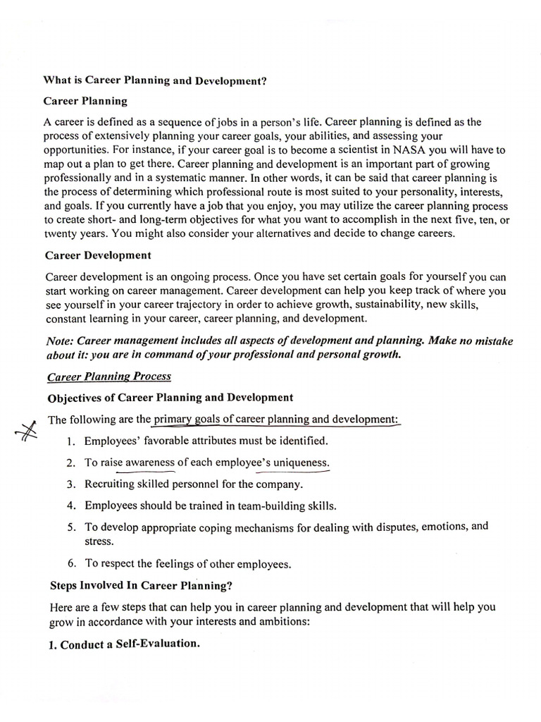 Career Planning Chapter | PDF