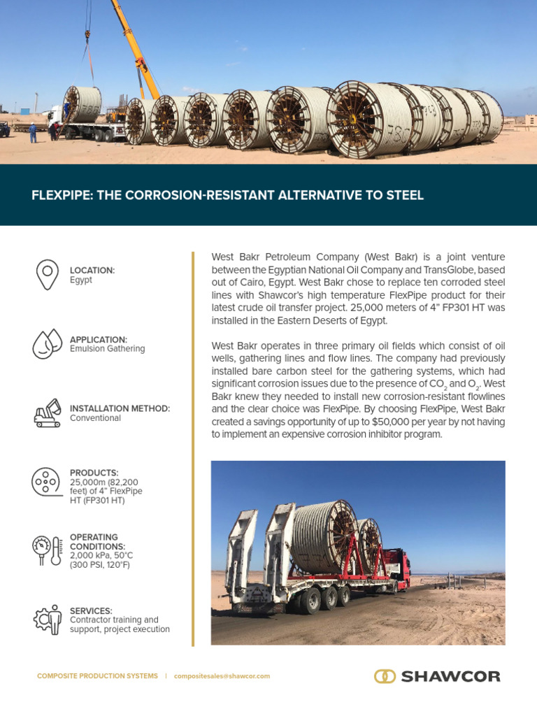 Flexpipe The Corrosion-Resistant Alternative To Steel | PDF | Corrosion ...