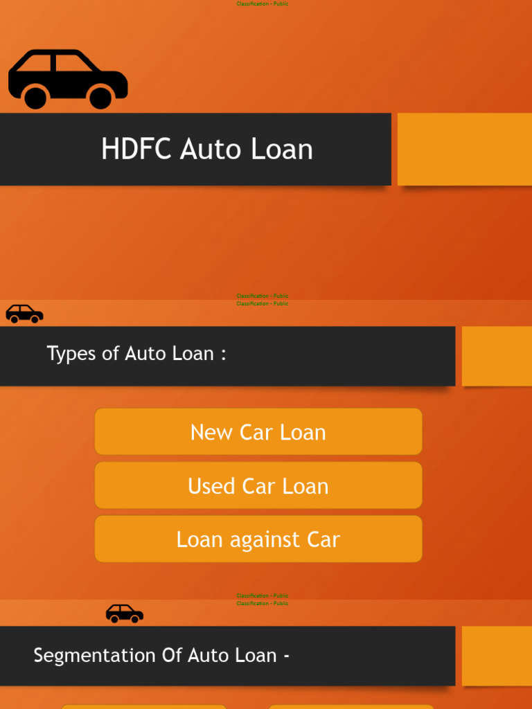 HDFC Auto Loan | PDF | Business