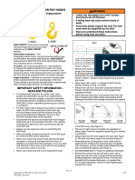 Crosby L-562A & L-320R ROV HOOKS Warning & Application Instructions Warning