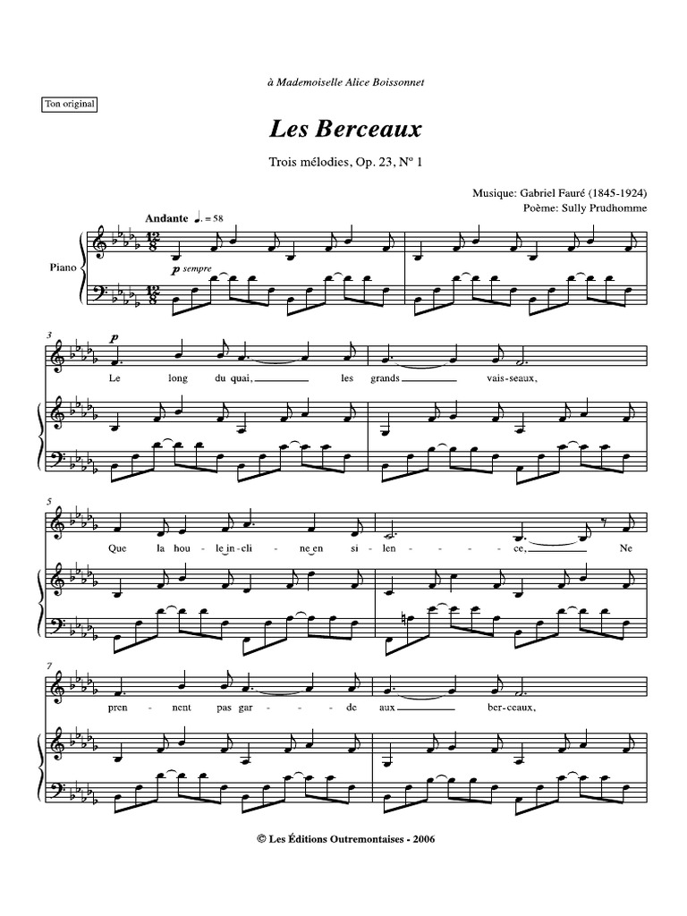 Les Berceaux | PDF
