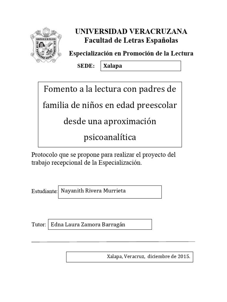 Protoco Lectura Padres | PDF