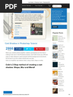 Cast Shadow in Photoshop Tutorial