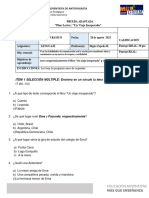 Evaluación Un Viaje Inesperado ADAPTADA