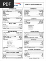 Checklist British Airway A320 Part 1