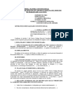 12) Demanda de Amparo en Defensa Del Derecho Al Trabajo. (Art. 44. 12 NCPC)