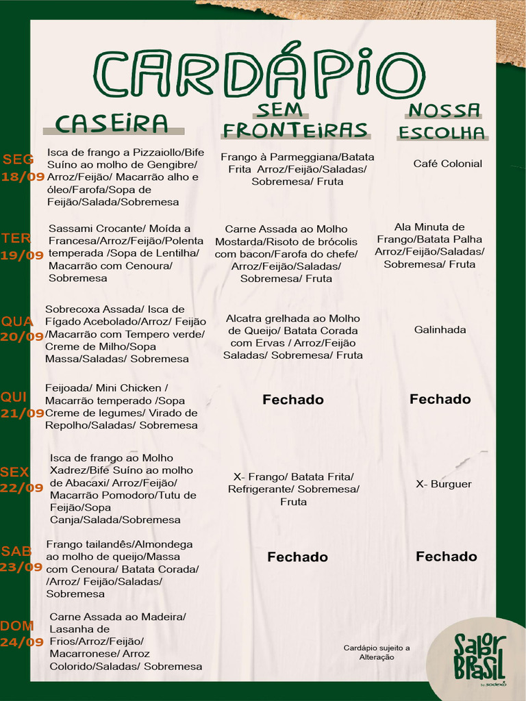 Menu da Pizzaria Sabor do Brasil | PDF | Gastronomia, comida e vinho