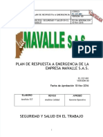 PDF Plan de Respuesta A Emergencia de La Empresa Mavalle S 2222222222222222 Compress