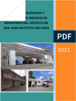 Plan de Prevencion y Reduccion de Riesgo de Desastres Del Distrito de San Juan Bautista 2021 2024