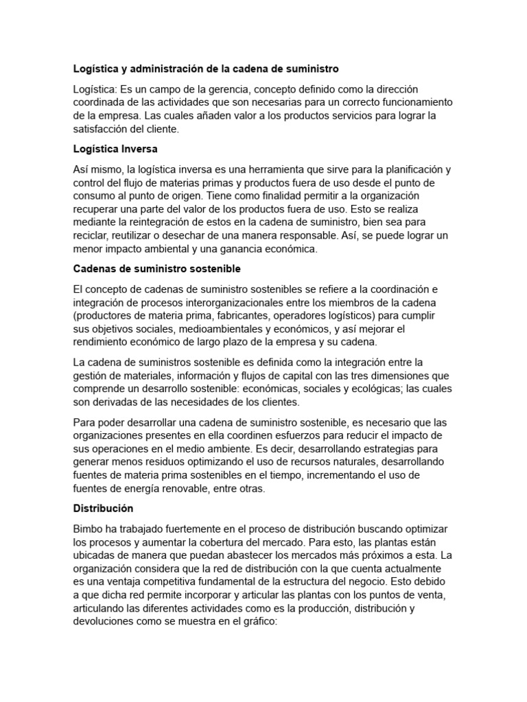 Logística y Administración de La Cadena de Suministro | PDF | Logística ...