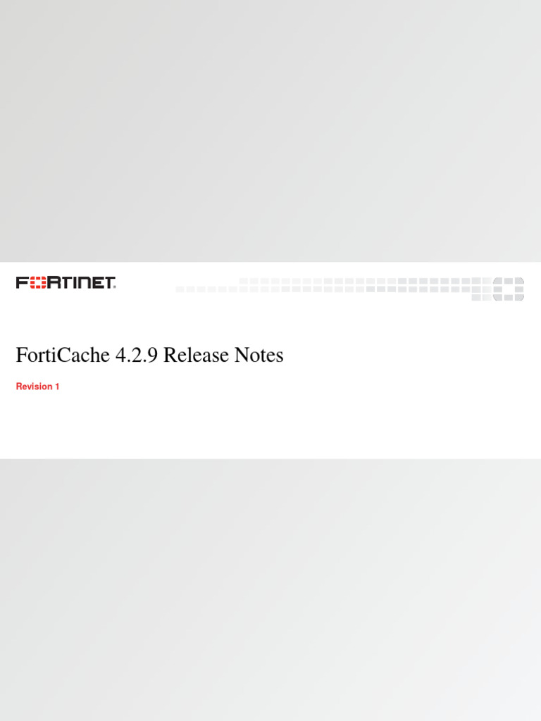 Forticache v4 2 9 release notes pdf