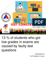 Test Construction SDO QC AP HUMSS 2023