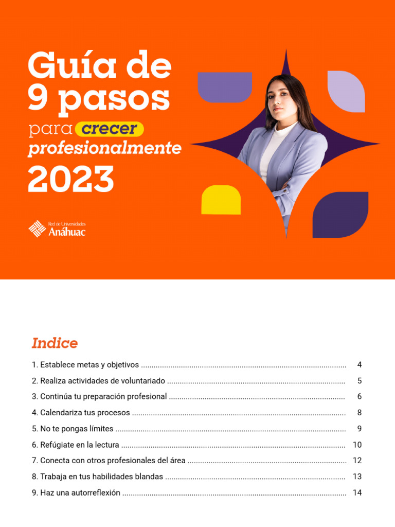 9 Pasos para Crecer Profesionalmente | PDF | Crecimiento personal y ...