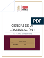 Quinto Semestre. - Guía Didáctica Del Docente. - Ciencias de La Comunicación I Crakeada