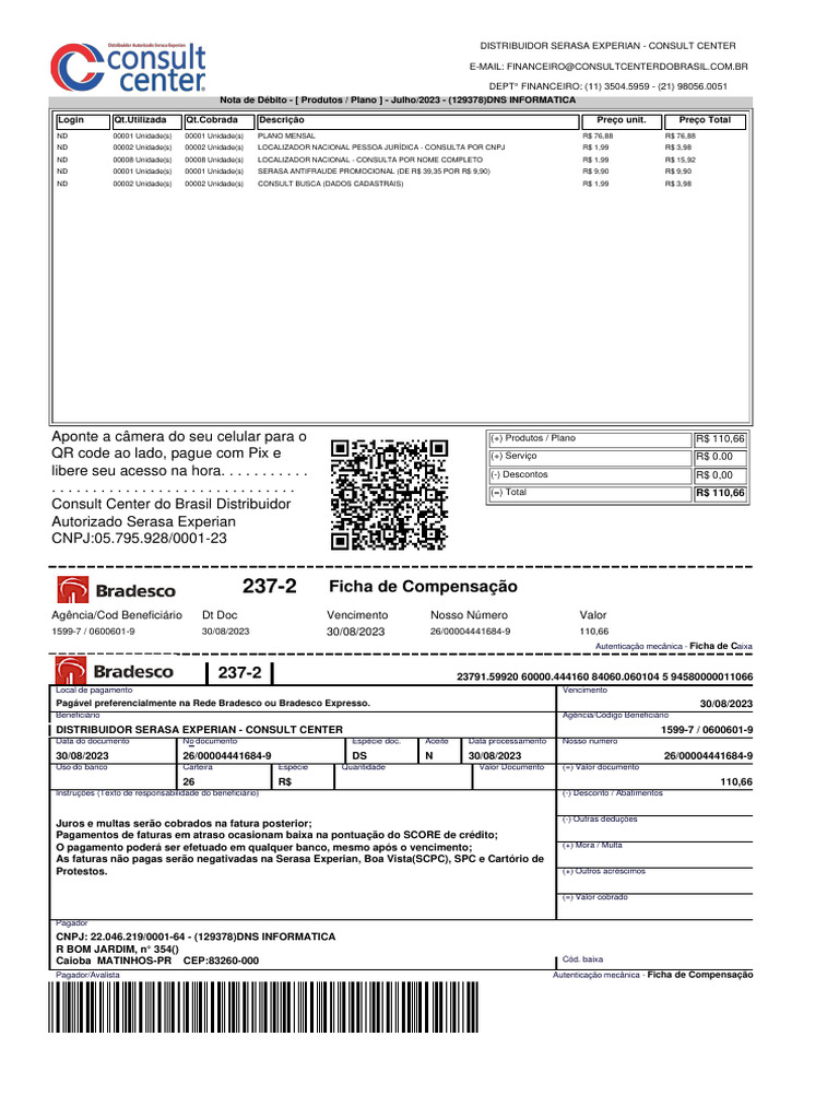 Ficha de Compensação | PDF