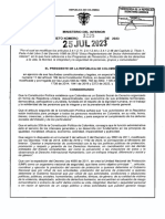 Decreto 1235 Del 25 de Julio de 2023