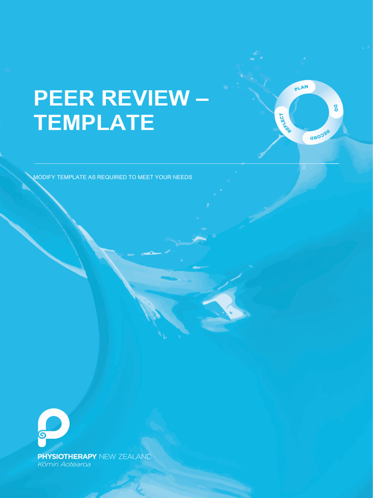 Peer Review Template for Professionals | PDF