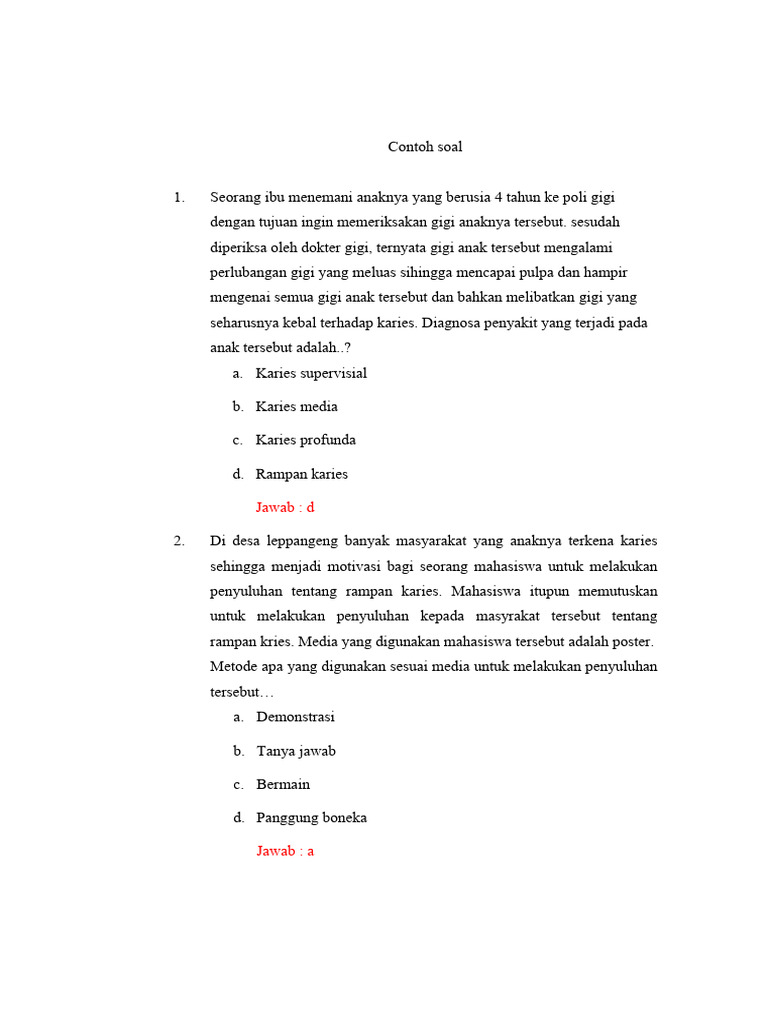 Penyuluhan Rampan Karies untuk Anak | PDF