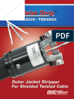 Twist-Strip® TSK8000 - Outer Jacket Stripper For Shielded Twisted Cable Envelope Drawing tsk8000 - Twist - Strip - SL