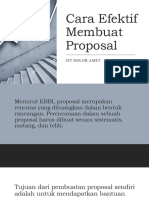 Cara Efektif Membuat Proposal