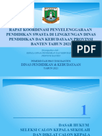 Paparan Rapat Koordinasi Penyelenggaraan Penididikan Swasta