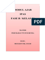 Modul Ajar Ipas Fase B / Kelas Iv: Materi Perubahan Wujud Benda