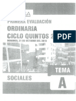 Sociales 1 Examen Ciclo Quintos 21 Octubre 2018